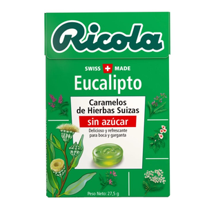 CARAMELO SIN AZUCAR RICOLA BOX EUCALIPTUS  GR 
