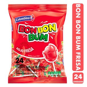 CHUPETE BON BON BUM FRESA COLOMBINA XXGR    CCM