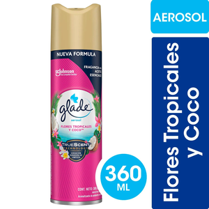 GLADE AEROSOL FLORES TROPICALES Y COCO ML 