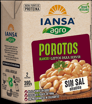 IANSA AGRO POROTOS BLANCOS LISTOS PARA SERVIR X  G