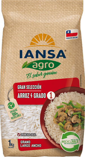 ARROZ LARGO ANCHO IANSA  AGRO G° X KG