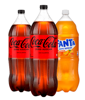 BEB TRIPACK  CC SIN AZUCAR FANTA X  LT