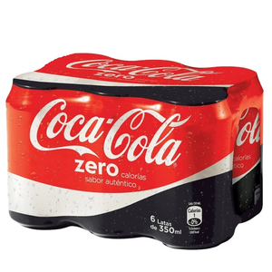 BEB COCA COLA ZERO SIX PACK X  ML