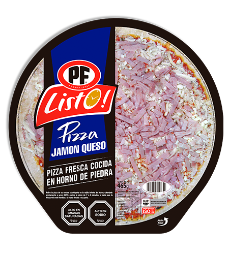 PIZZA LISTO JAMON QUESO X  GR VY