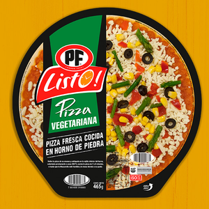 PIZZA LISTO VEGETARIANA X GR XR