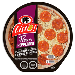 PIZZA LISTO PEPERONI X  GRVQ