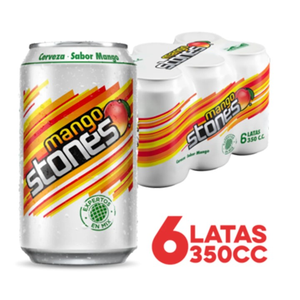 CERV STONES MANGO LATA SIX PACK X  CC 