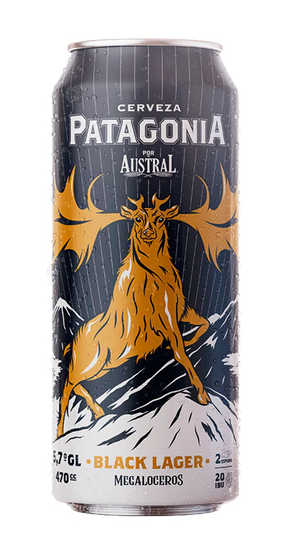 CERV AUSTRAL PATAG BLACK LAGER LATA X CC 
