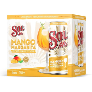 CERV SOL MIX MANGO MARG LATA SIX PACK X  CC 