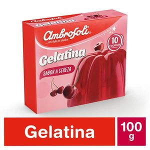 GELATINA AMB CEREZA X  GR  