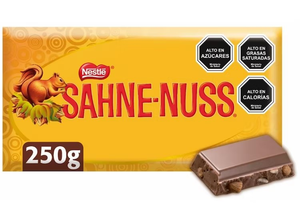 CHOC SAHNE NUSS BARRA M   X GRS 