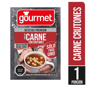 SOPA GOURMET CARNE CON CRUTONES SPU X  GR 
