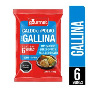 CALDO POLVO GOURMET SABOR GALLINA X  GR