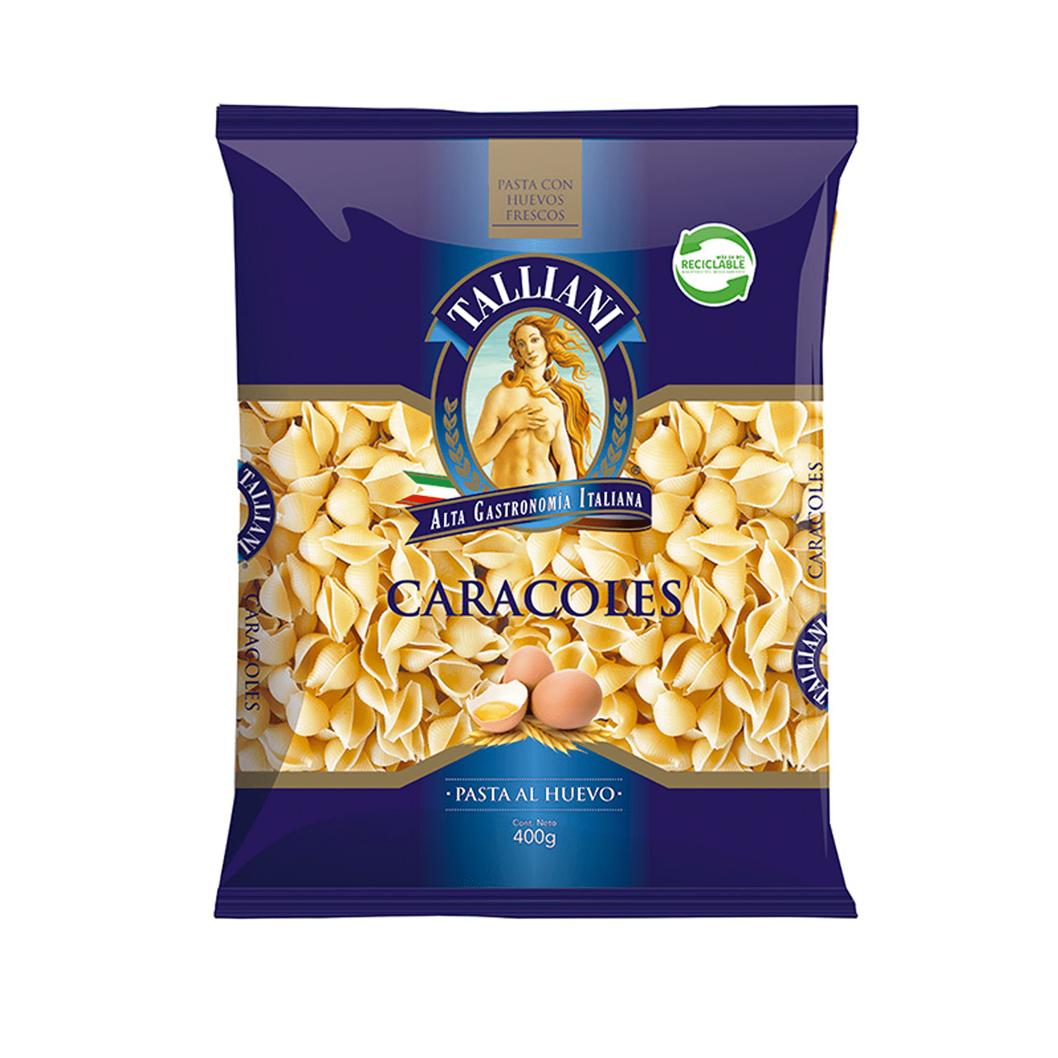 TALLIANI FIDEOS CARACOLES GRS 