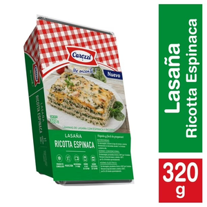 LASAGNA RICOTA ESPINACA CONG GR