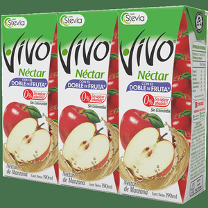 NECTAR VIVO MANZANA PACK  X ML 