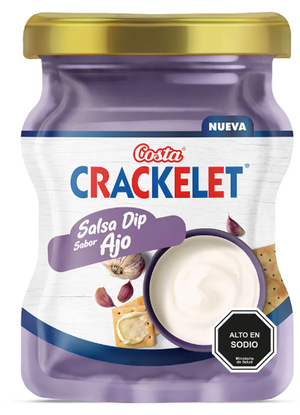 SALSA DIP CRACKELET AJO    X  GR   