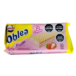 OBLEA PANDA FRUTILLA X  GR