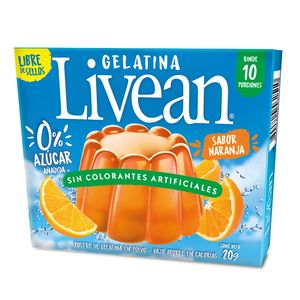 LIVEAN GELATINA NARANJA X  GR