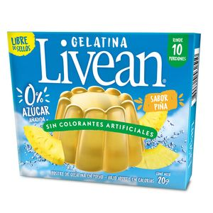 LIVEAN GELATINA PIÑA X  GR