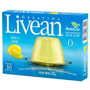 LIVEAN GELATINA LIMON X  GR