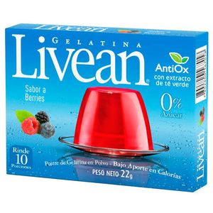 LIVEAN GELATINA BERRIES X  GR