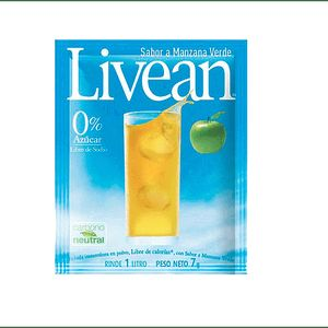 LIVEAN JUGO MANZANA VERDE  X  GRS M 