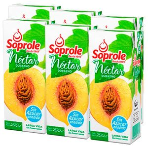 NECTAR SOPROLE SIX PACK DURAZNO X  CC