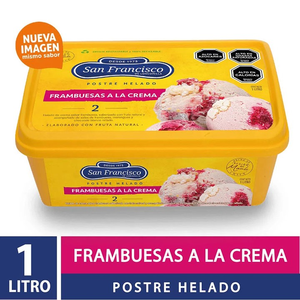 HELADO SAN FCO FRAMBUESA CREMA X LT