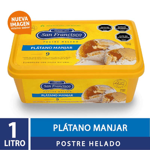 HELADO SAN FCO PLATANO MANJAR XLT