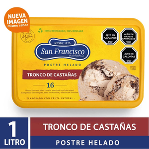 HELADO SAN FCO TRONCO CASTANA X LT