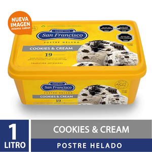 HELADO SAN FCO COOKIES Y CREAM XLT