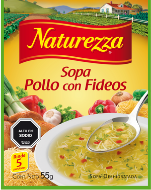 NATUREZZA SOPA POLLOFIDEOS  GR 