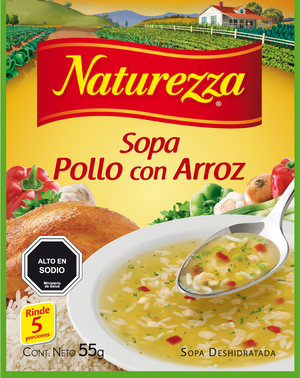 NATUREZZA SOPA POLLOARROZ  GR 