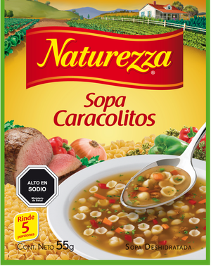 NATUREZZA SOPA CARNE CARACOLITOS  GR 