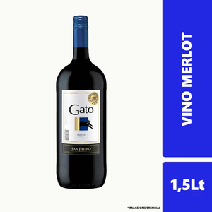 VINO GATO BOTELLON MERLOT  LTS 