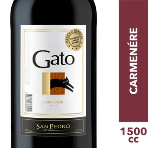 VINO GATO BOTELLON CARMENERE LT 