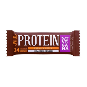 WILD PROTEIN BARRA VEGAN NARANJA BIT  X GR