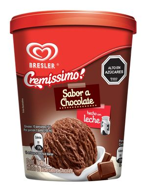 HELADO BRESLER CREMISSIMO CHOCOLATE POTE  LT
