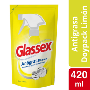 GLASSEX ANTIGRASA LIMON DOY PACK X  ML