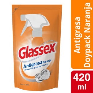 GLASSEX ANTIGRSA NARANJA DOY PACK X  ML