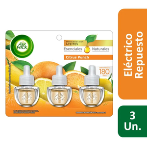 AIRWICK ELECTRICO CITRUS PUNCH X 